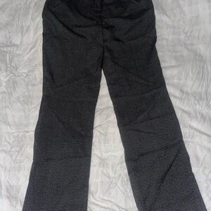 2 pairs of pants- Black & Grey Checkered Pants and Black Stretch Denim Pants